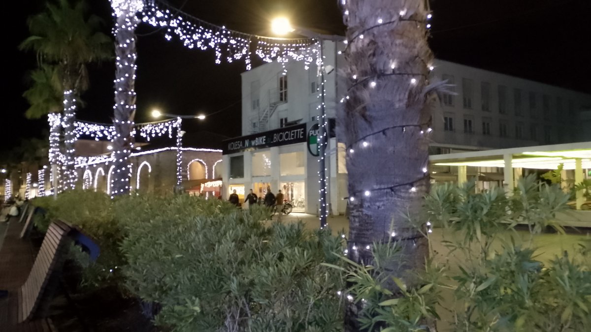 the palm trees are lit up and it is very easy to stroll around the Old Town and relax.. the palm trees are lit up and it is very easy to stroll around the Old Town and relax..