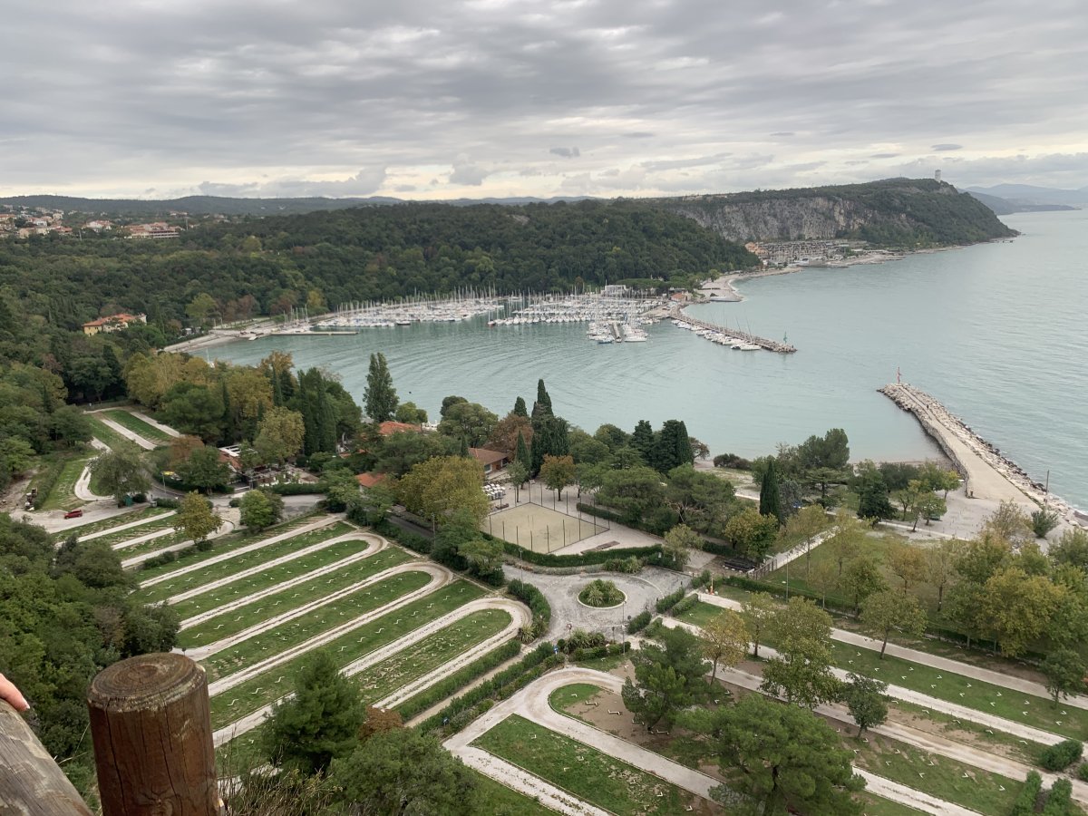 Fab view of the bay and large campsite without campers in Oct..