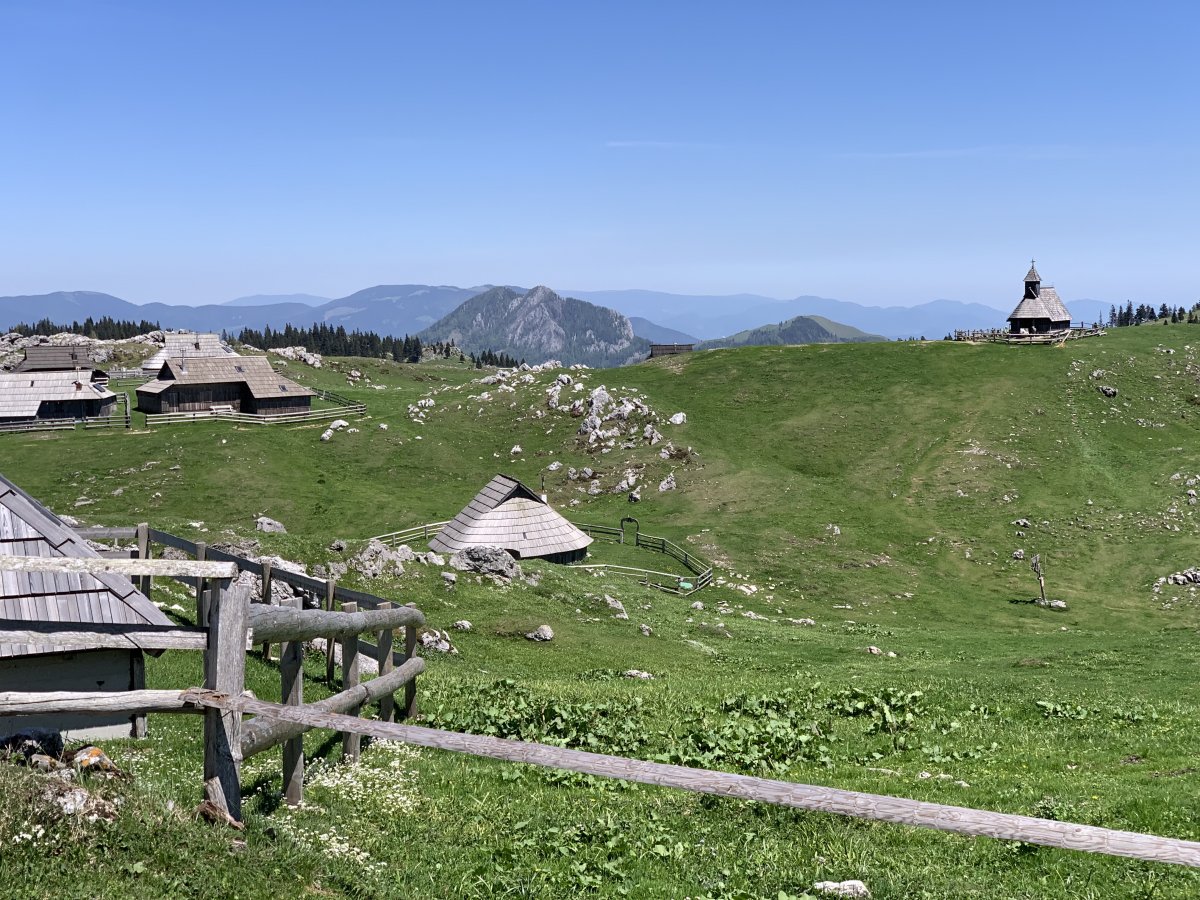 The church is just to the side of the main Hobbit village..