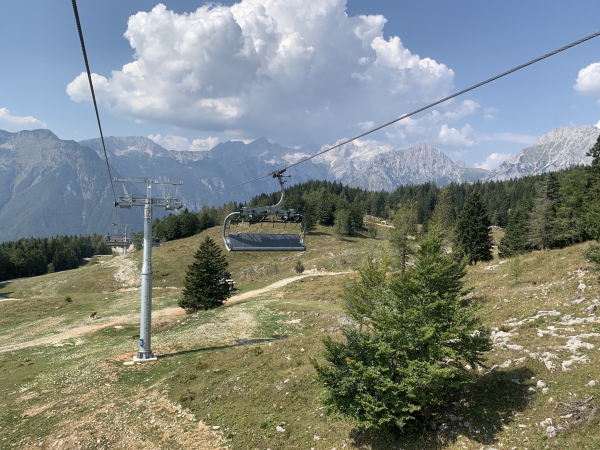 Surprisingly Green Slovenia only has a few Cable Car and ski lift stations, so make the most of them in the summer..