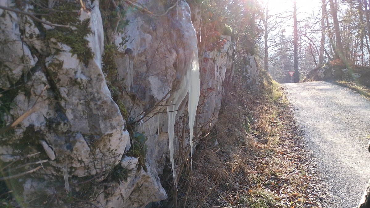 Take the main stone road just for a bit to go around the corner to the Little Bridge..
