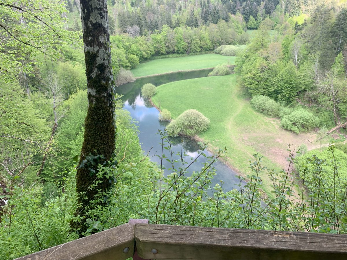 View from the top of the Big Bridge over the river.. that was the inside of a cave 3 million years ago..
