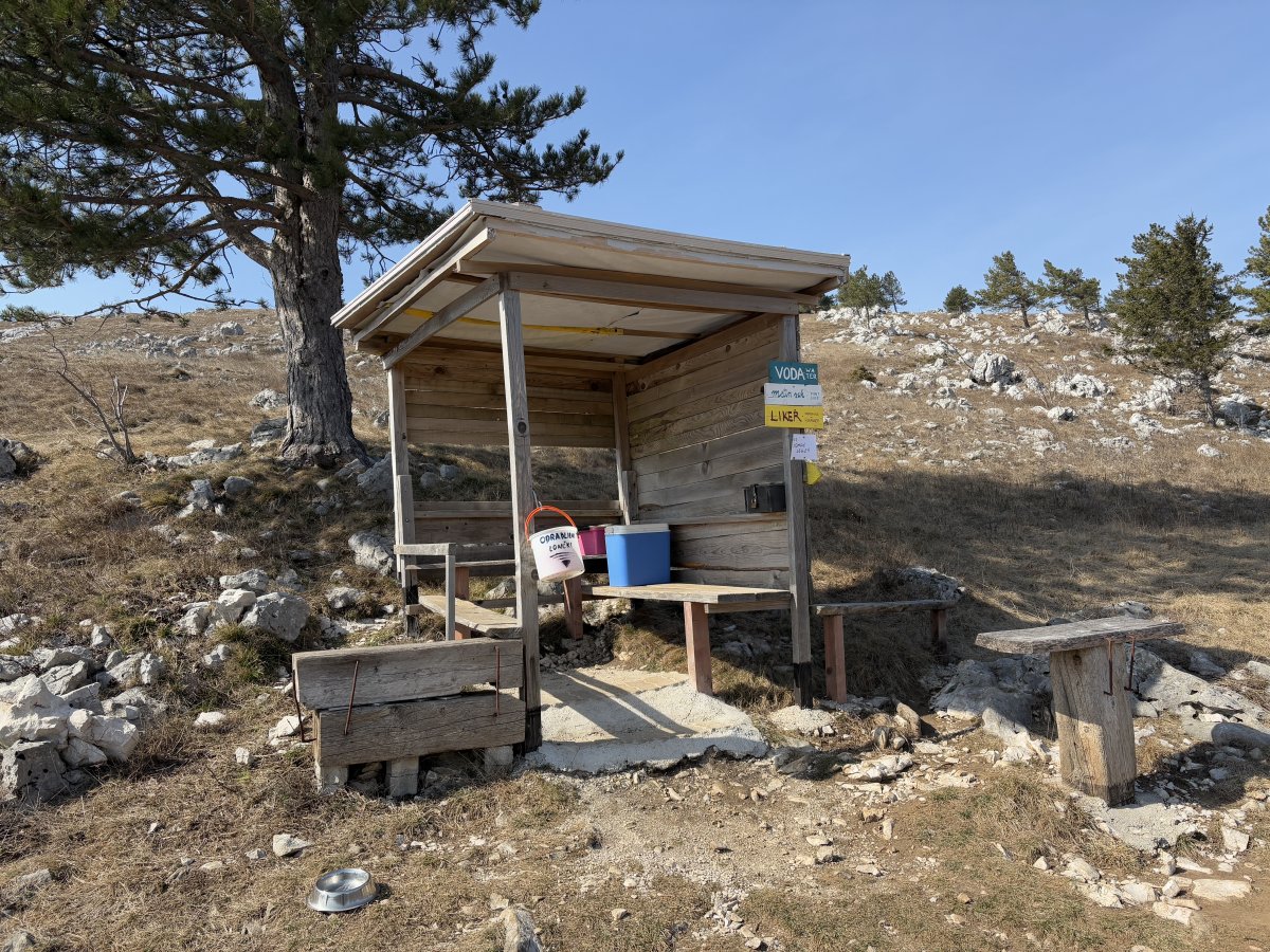 Very handy local pit stop on the way to the window, where you contribute what see fit for the drinks on offer..