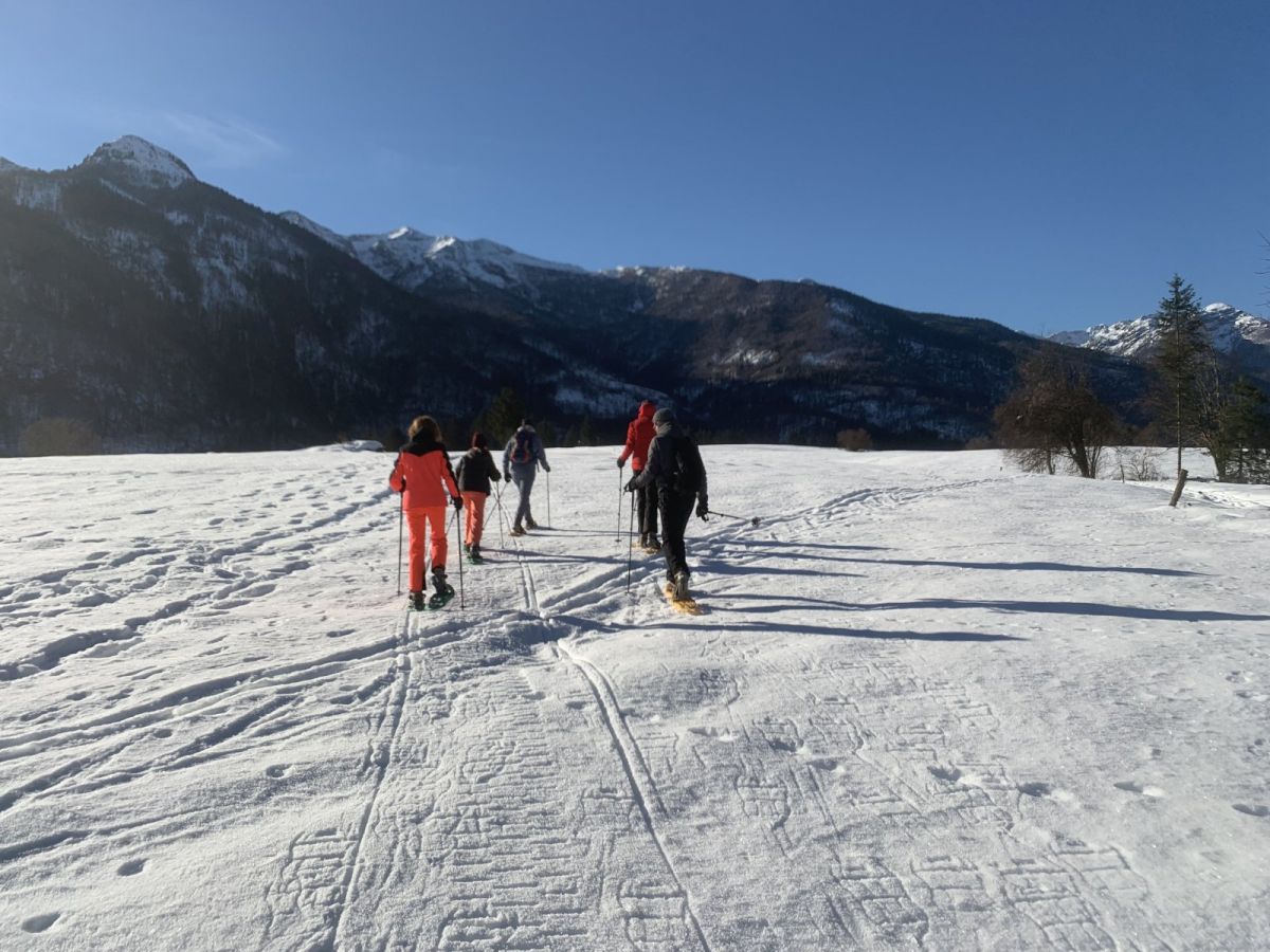 we crunched our way up the hill..