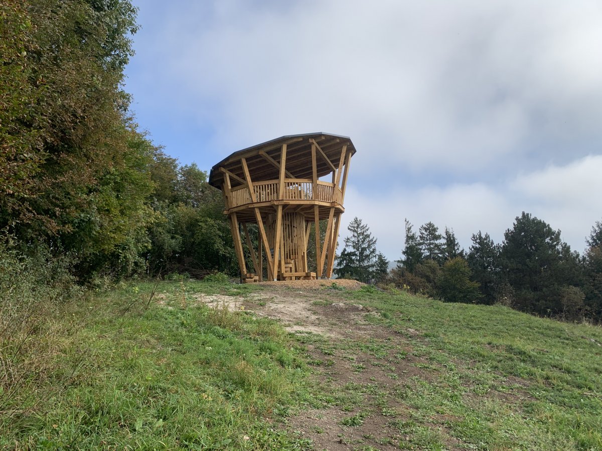 it was a complete shock to find this viewing tower..