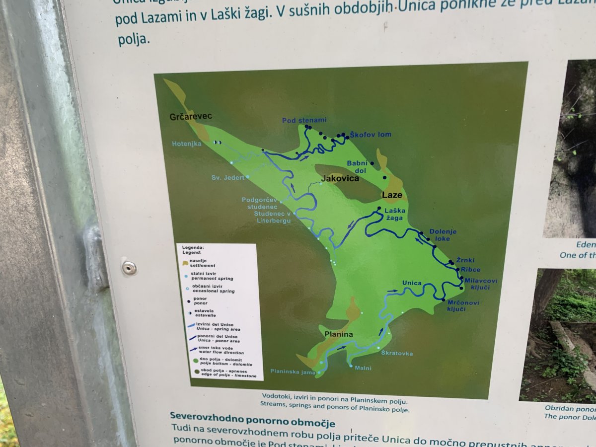 so bike across the lake from Planina to Laze, up the hill to Jakovica then along the bike track to Gcaravec and back..
