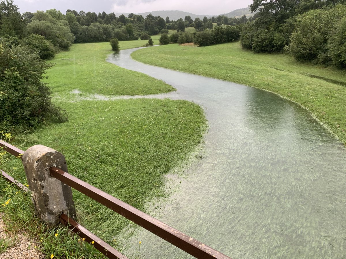the Pivka river connects the 17 Disappearing Lakes of Pivka in Green Slovenia..