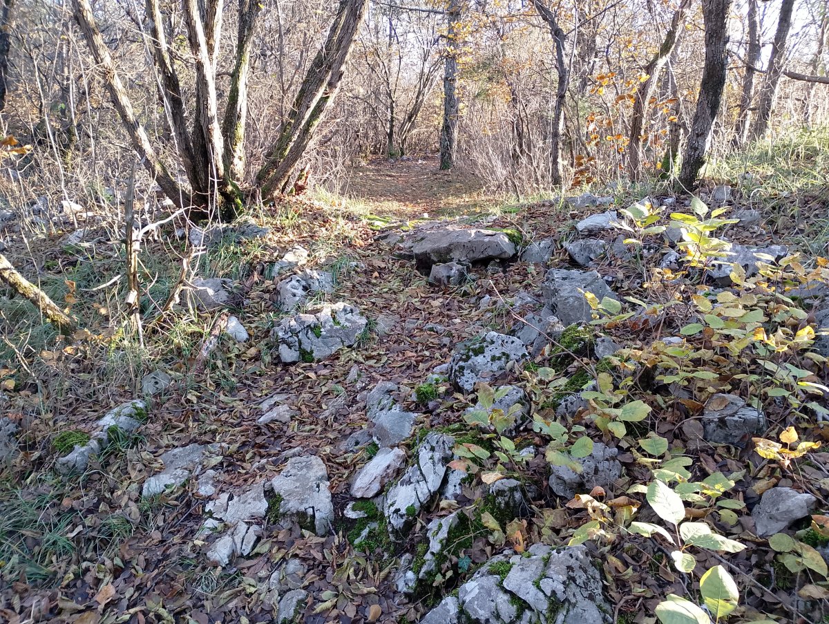 You could hike all day here on the Red Karst stone paths..