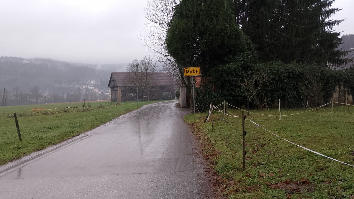 Either hike, bike or drive from Mocilnik to Mirke to find the Window springs..