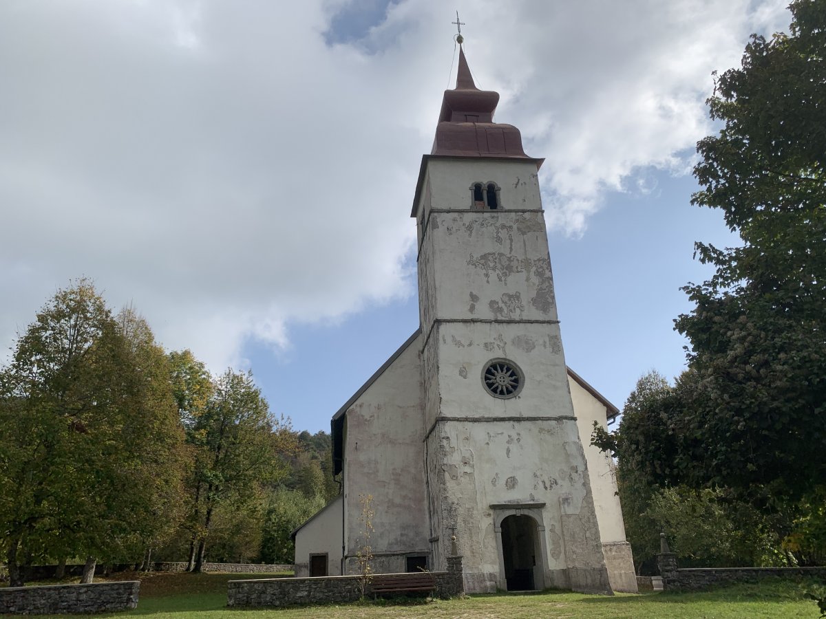 St Maria's church on Planina Hill..