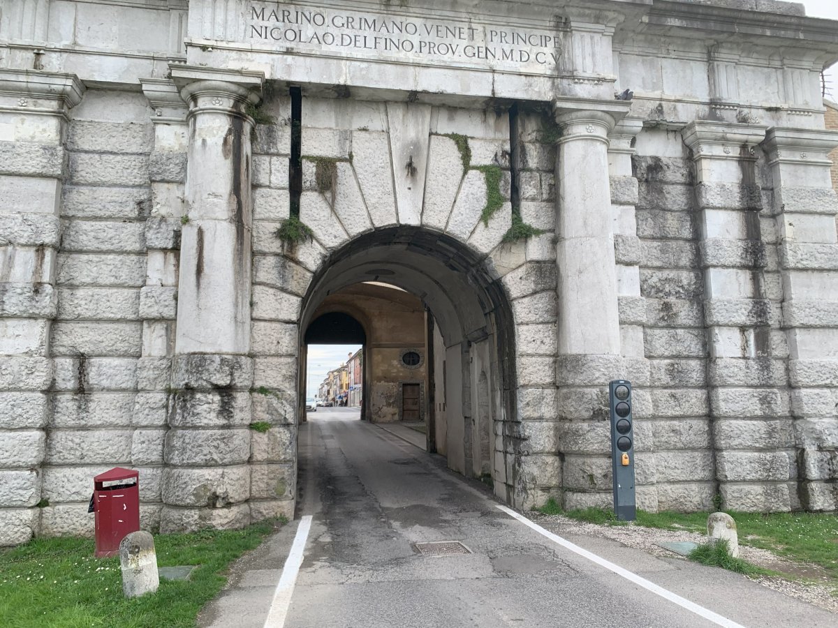 If you walk through one of the 3 main gates, be carefull no cars coming, as quite a squeeze..