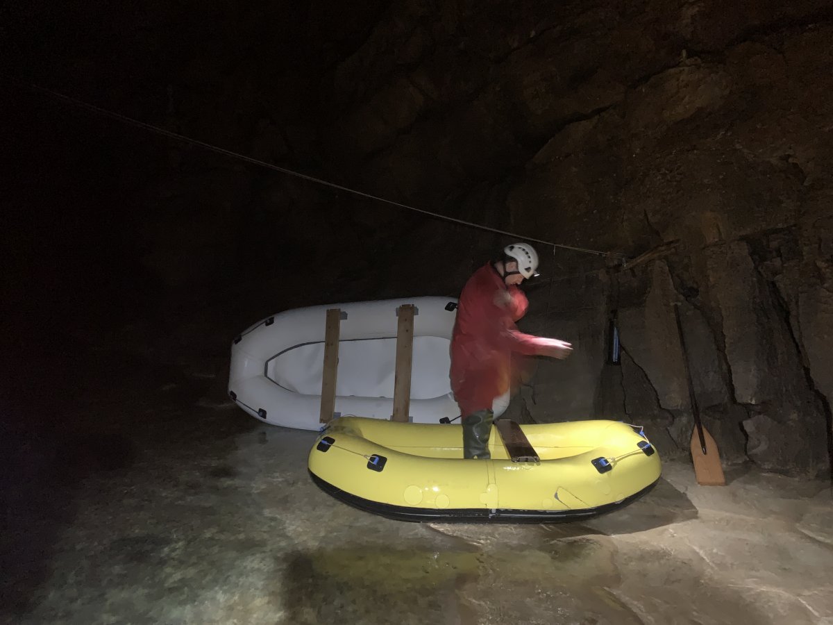 Pit stop for boat change..