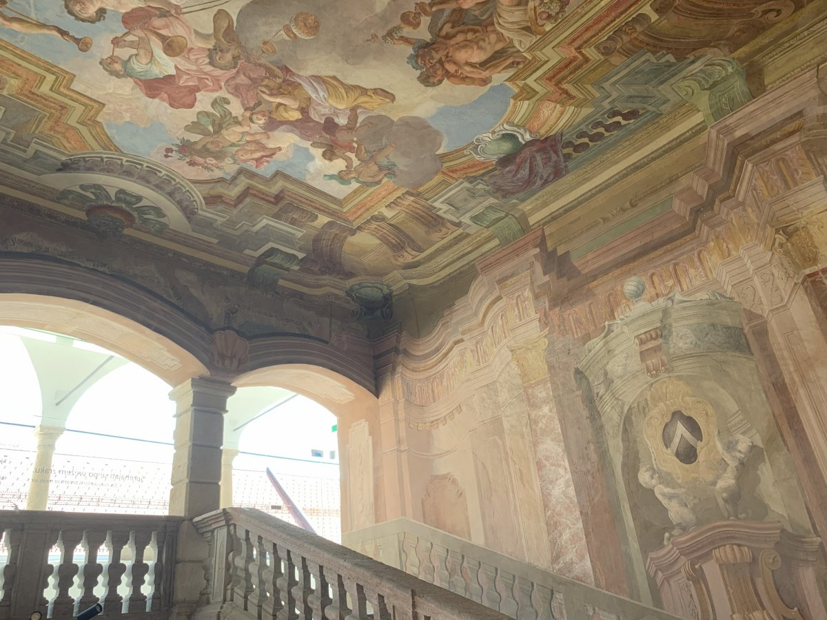 Another epic staircase at the Castle..