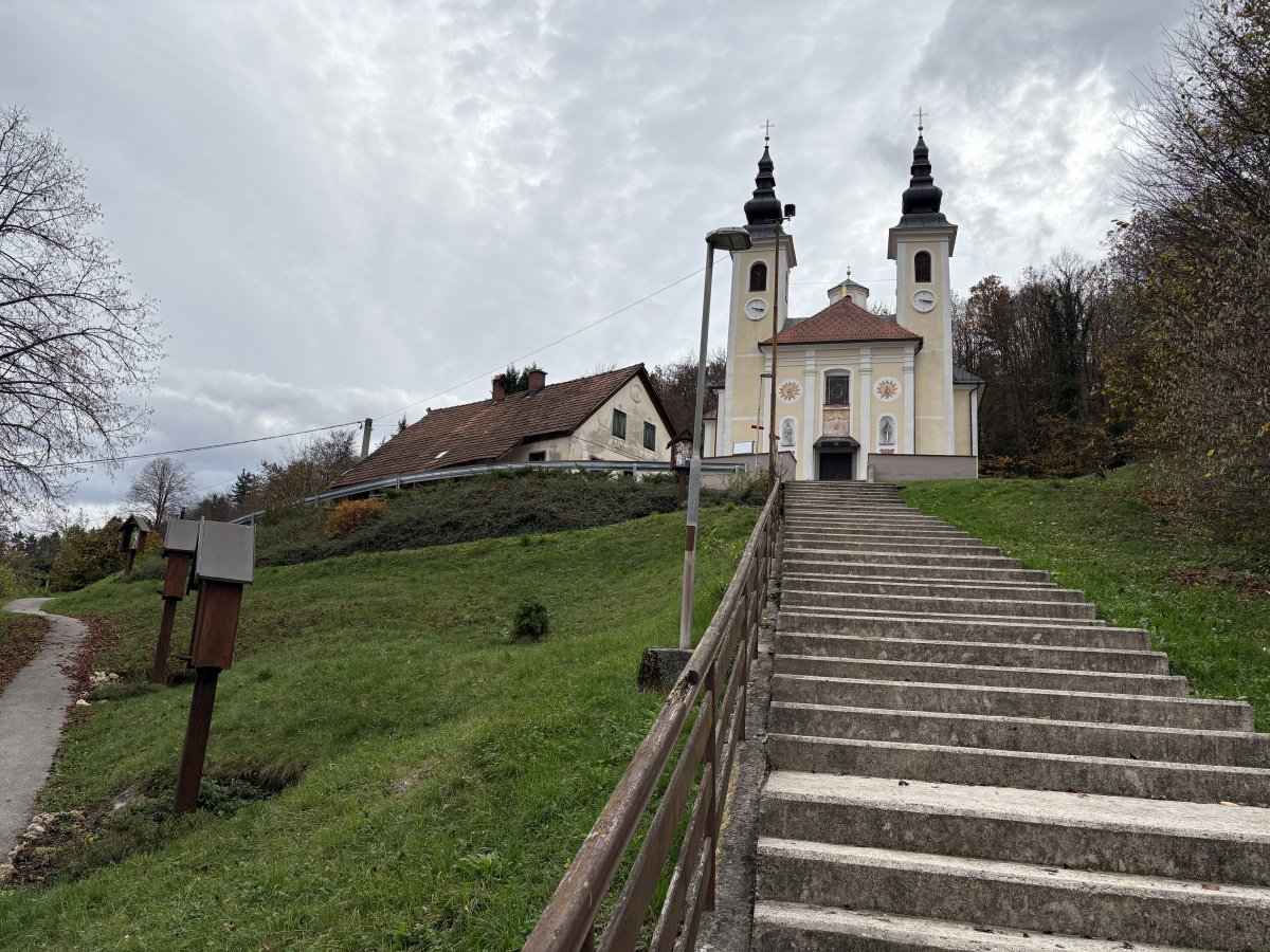 St Mary's is a double steepler, with a steep steps, but LOOK LEFT, there is a small park with the St Mary's is a double steepler, with a steep steps, but LOOK LEFT, there is a small park with the
