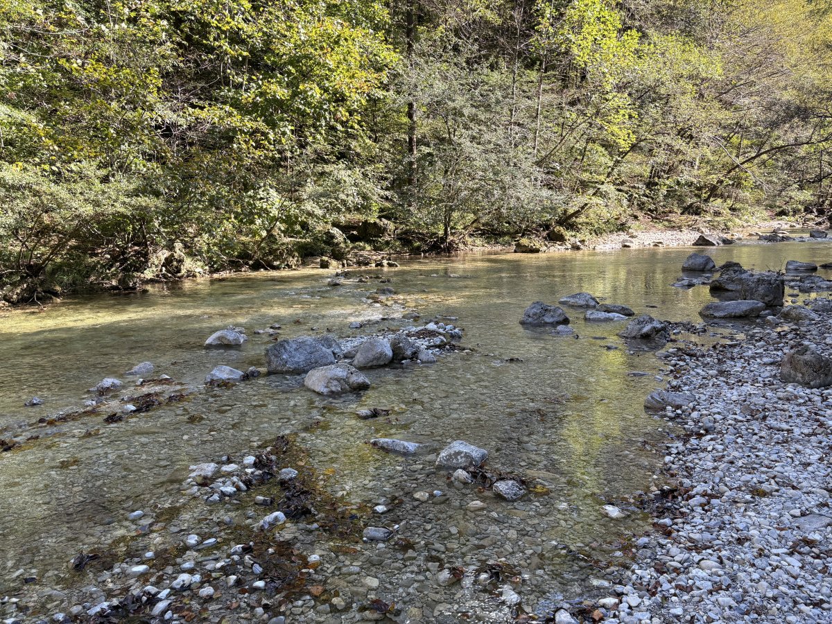You should be able to find your own secret spot along the Iska river.. You should be able to find your own secret spot along the Iska river..
