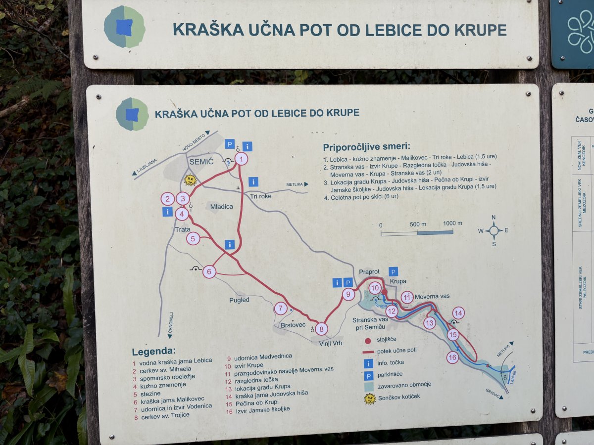 The main longer hike is back through Green paradise to the nearest town of Semic, but you could also do a river loop..