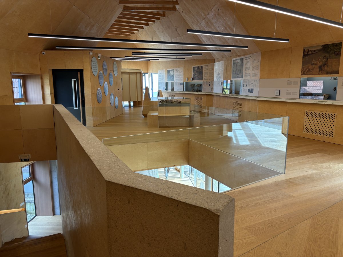 Upstairs at the really excellent, modern, cute Ig Pile Dwelling Museum..