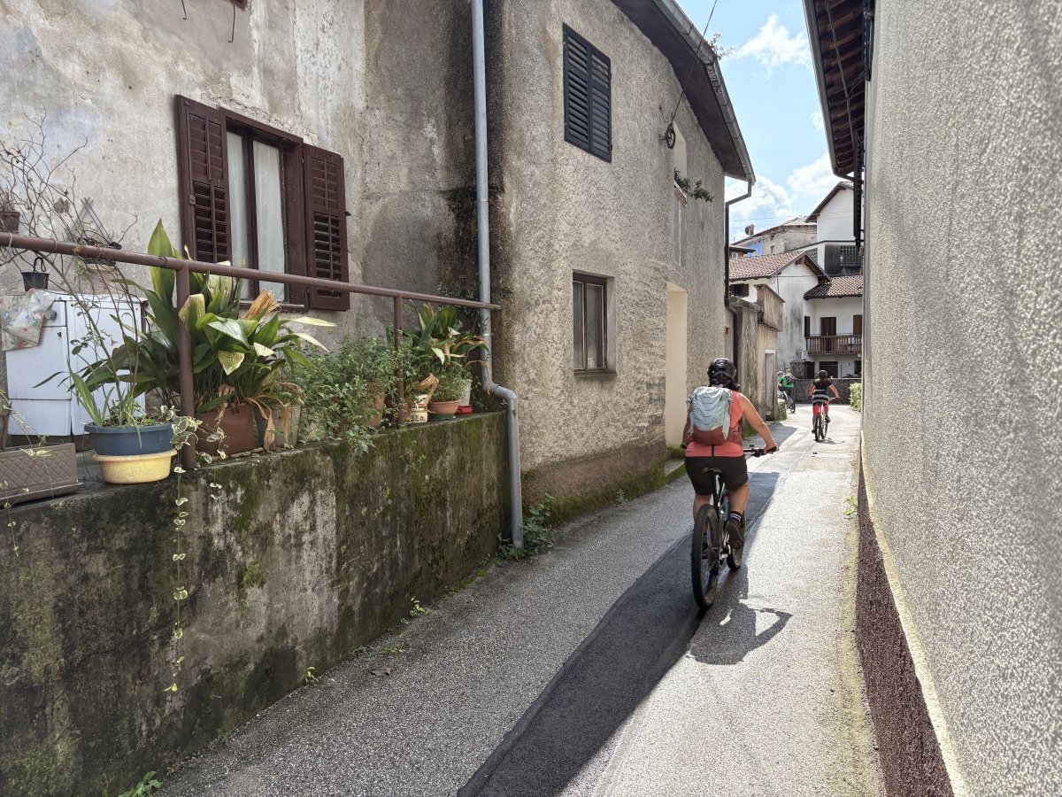 Really great to go through a few lovely little villages too on the quiet side of the river Soča.. Really great to go through a few lovely little villages too on the quiet side of the river Soča..