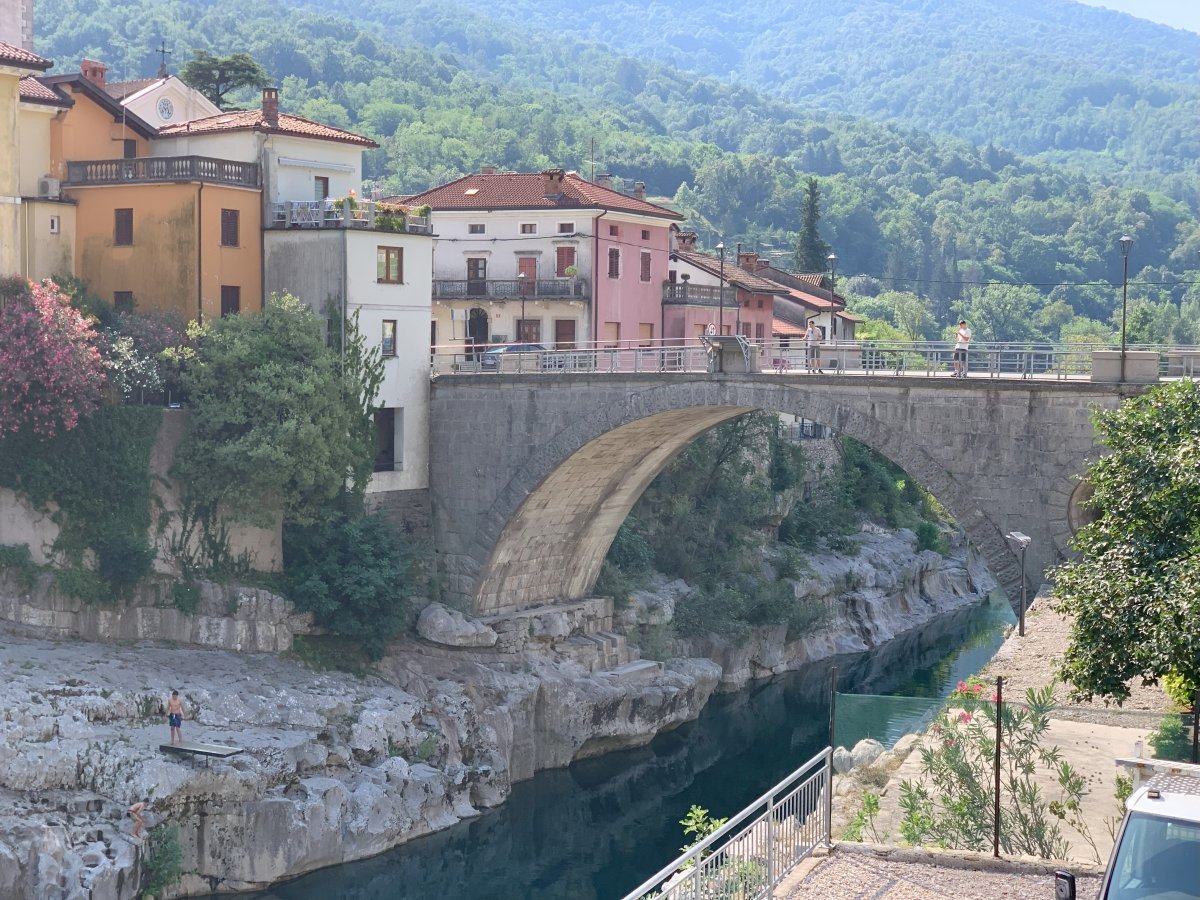 Kanal on the Soca River..