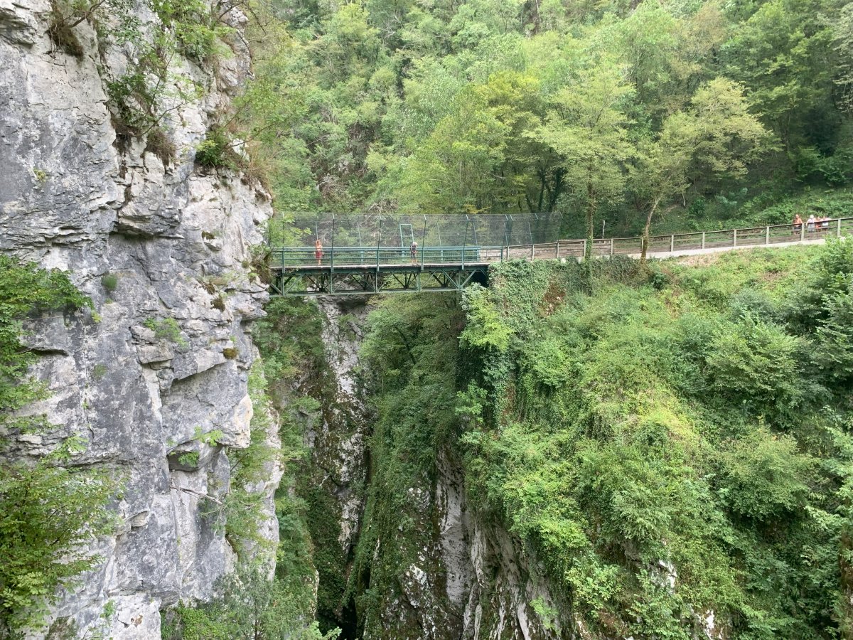 Devil's Bridge above Tolmin Gorge..